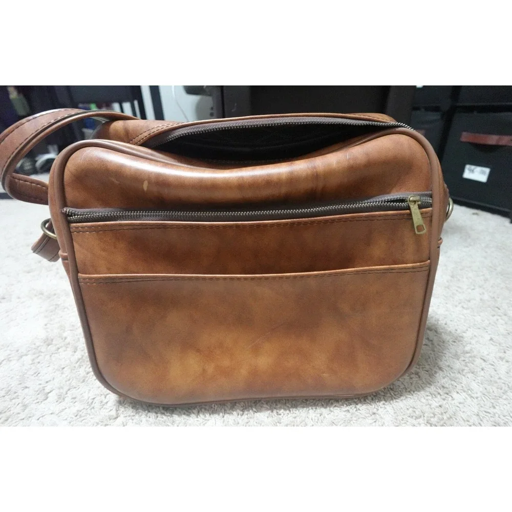 VINTAGE Encore by Airway Leather Suitcase Carry On‎ travel luggage 15.5 Inches